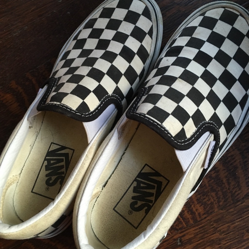 Vans checker checkerboard slip-on shoes classic